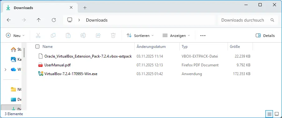 Bild: Downloads VBox.